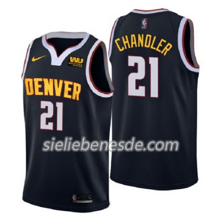 Herren NBA Denver Nuggets Trikot Wilson Chandler 21 2018-2019 Nike Navy Swingman